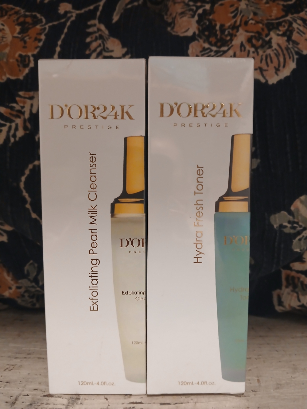 D'OR24K Prestige Skincare Duo Exfoliating Pearl Milk Cleanser  Hydra Fresh Toner